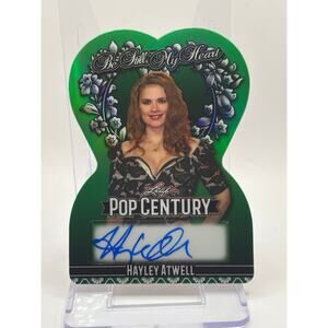 2025 Leaf Pop Century Hayley Atwell Be Still My Heart Green Auto 3/3 SSP Marvel
